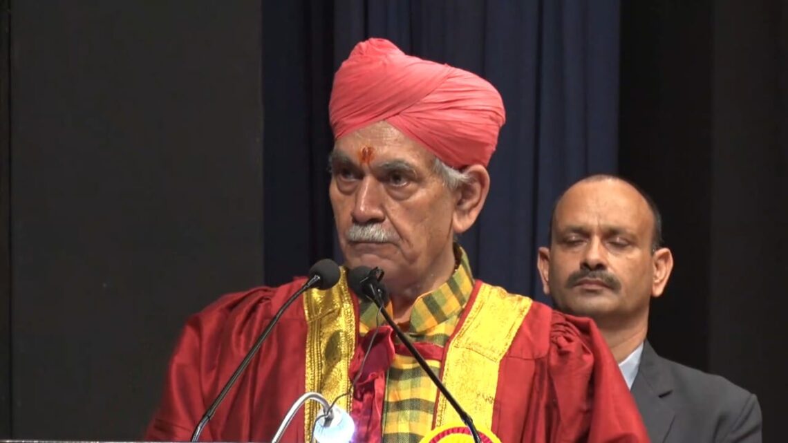 LG Manoj Sinha Calls for United Front Against Terror, Says Youth Dreaming Beyond Fear