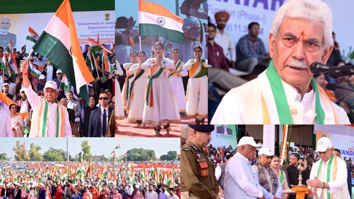 Lieutenant Governor Manoj Sinha Attends Valedictory function of the first phase of 150th year commemoration of ‘Vande Mataram