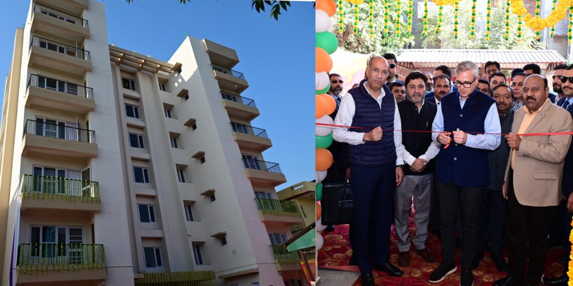 CM Omar Abdullah Inaugurates New Residential Block at Muthi, Reviews Housing Projects in Jammu