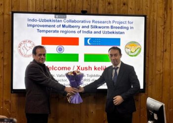 International Collaboration in Temperate Sericulture Strengthened; Director, Sericulture Research Institute Tashkent Visits CSRTI