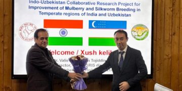 International Collaboration in Temperate Sericulture Strengthened; Director, Sericulture Research Institute Tashkent Visits CSRTI