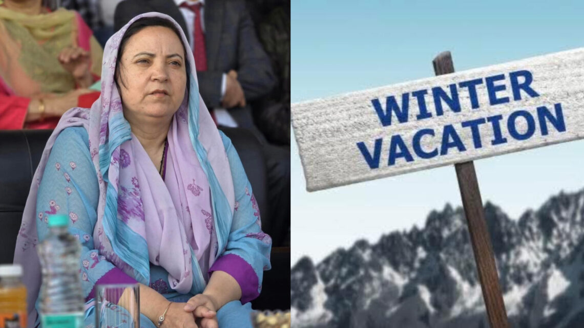 Winter break upto 8th class from Dec-01: Sakina Itoo