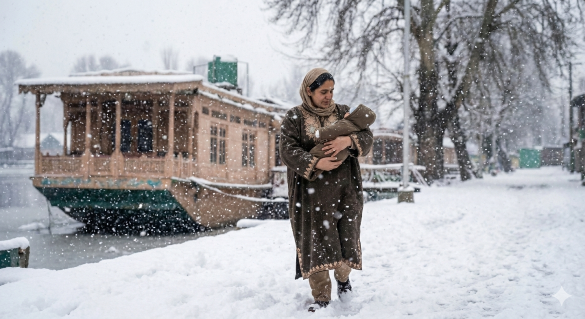 Pampore, Pulwama Shiver at –4°C; Dry spell to continue till December 20