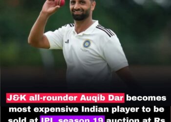 Delhi Capitals Snap Up Uncapped Pacer Auqib Nabi Dar for ₹8.4 Crore in IPL 2026 Mini-Auction
