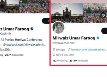 Mirwaiz Umar Farooq removes ‘Hurriyat chairman’ designation from X profile