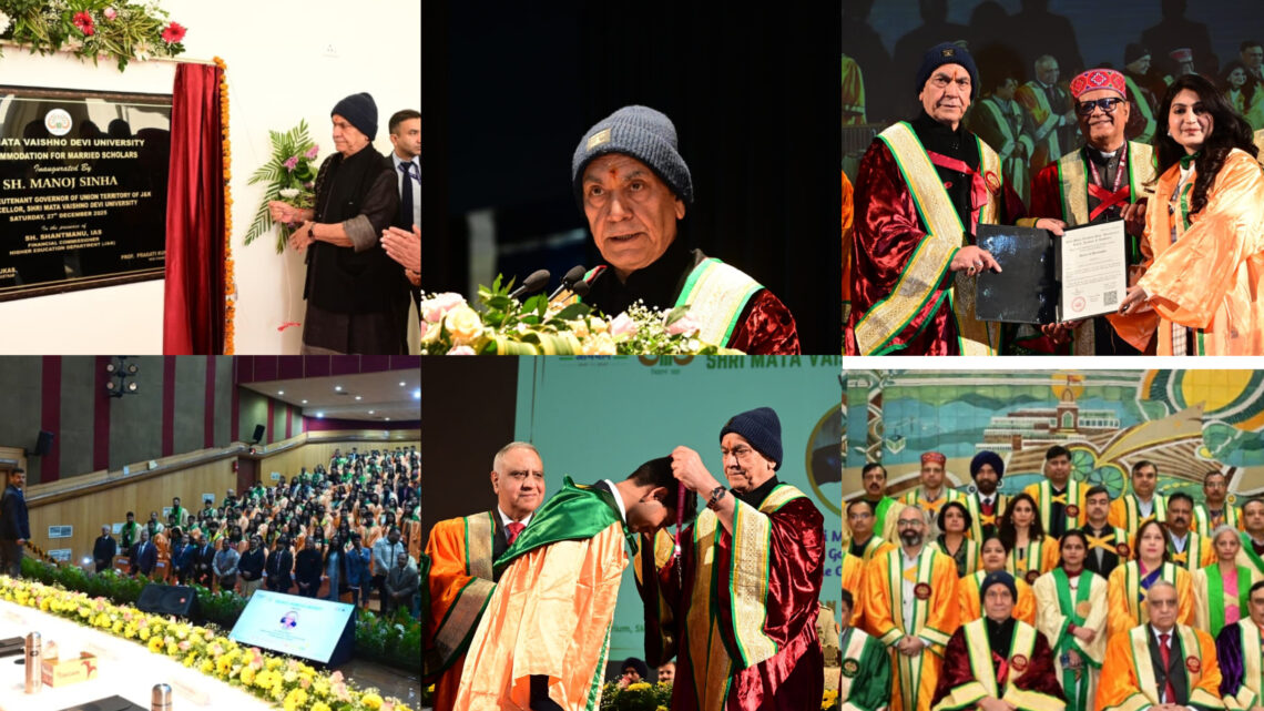 Lieutenant Governor addresses 11th Convocation Ceremony of Shri Mata Vaishno Devi University
