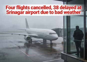 Four flights cancelled, 38 delayed at Srinagar airport due to bad weather
