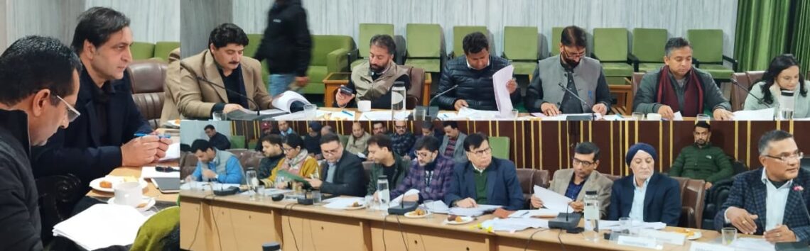 Sajad Lone chairs meeting of Committee on Government Assurances, discusses assurances of PDDCommittee drops all govt assurances pertaining to PDD