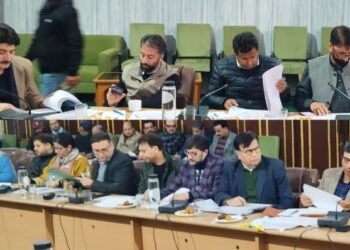 Sajad Lone chairs meeting of Committee on Government Assurances, discusses assurances of PDDCommittee drops all govt assurances pertaining to PDD
