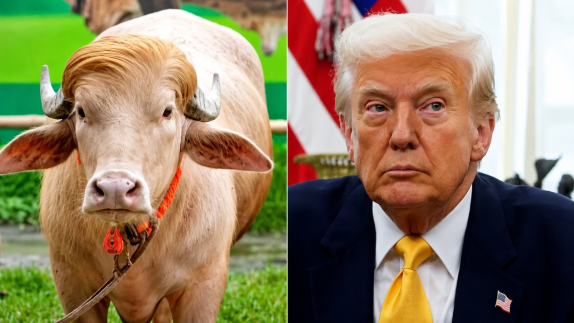 Trump-Lookalike Buffalo Spared From Eid Sacrifice, Shifted to Bangladesh Zoo.