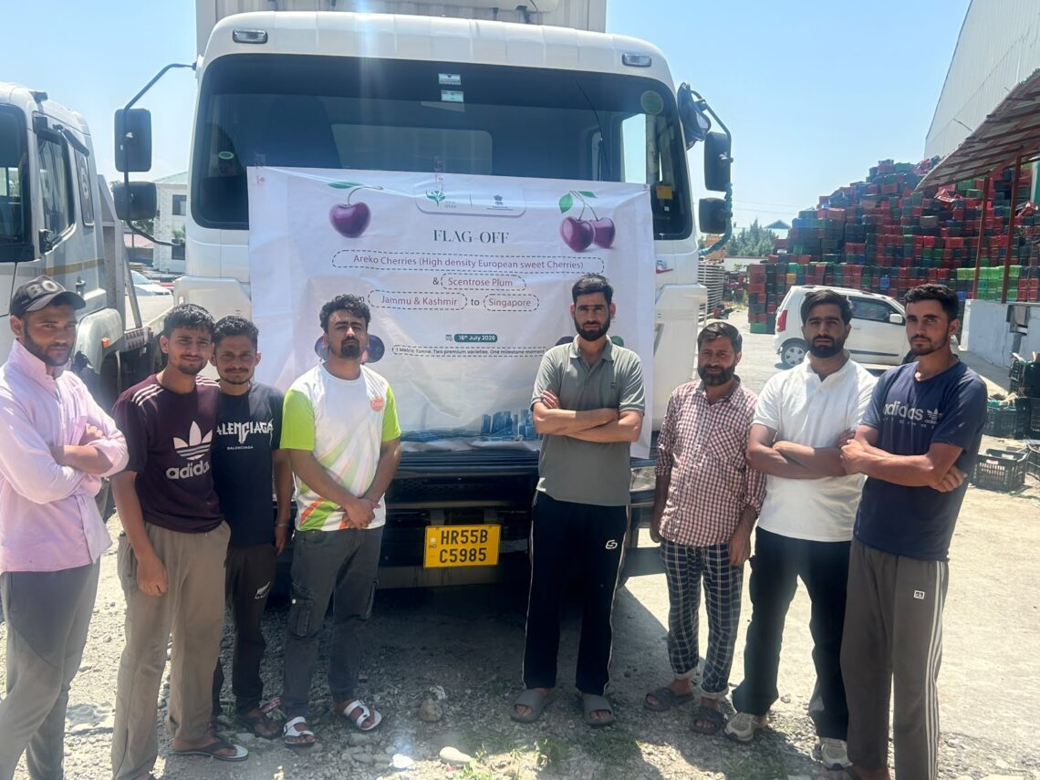 APEDA Facilitates First Export of Premium Kashmir Cherries and Plums to Singapore