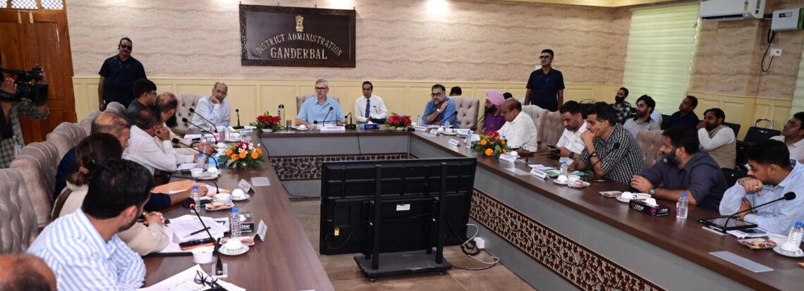 CM Omar Abdullah reviews key development projects, public issues in Ganderbal