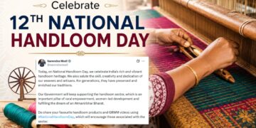 PM Modi, LG Manoj Sinha Extend Greetings on National Handloom Day